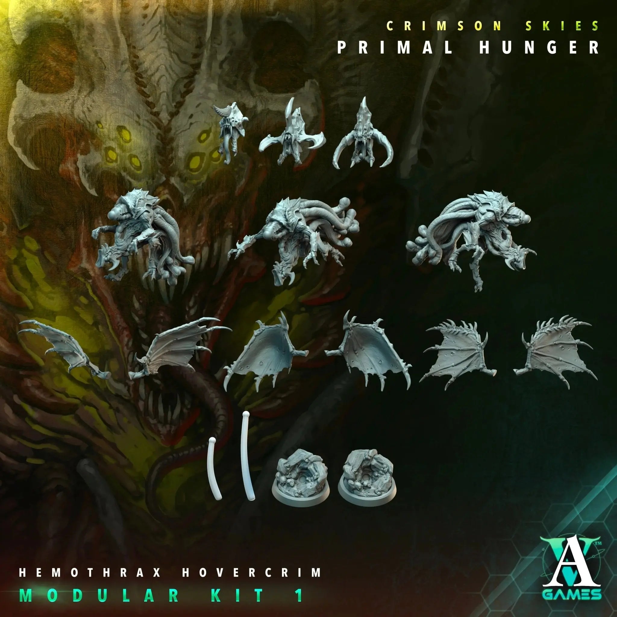 Crimson Skies - Primal Hunger - STL Bundle - Archvillain Games