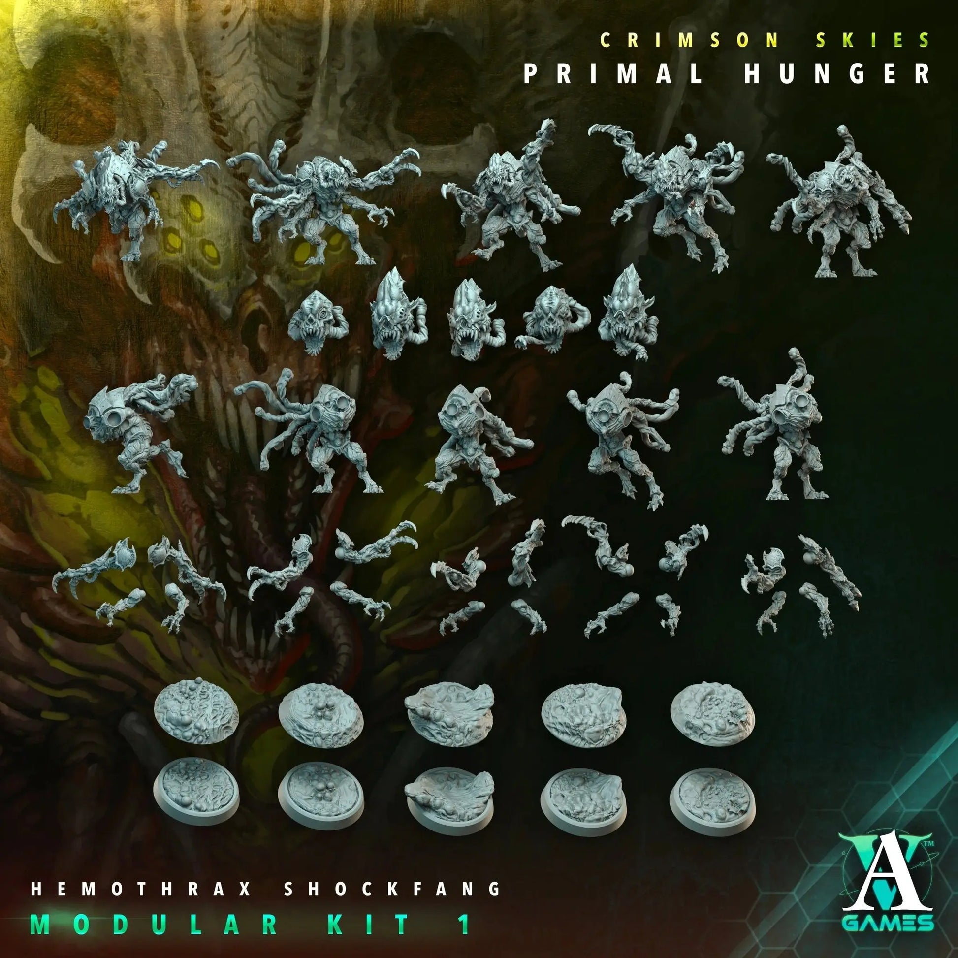 Crimson Skies - Primal Hunger - STL Bundle - Archvillain Games