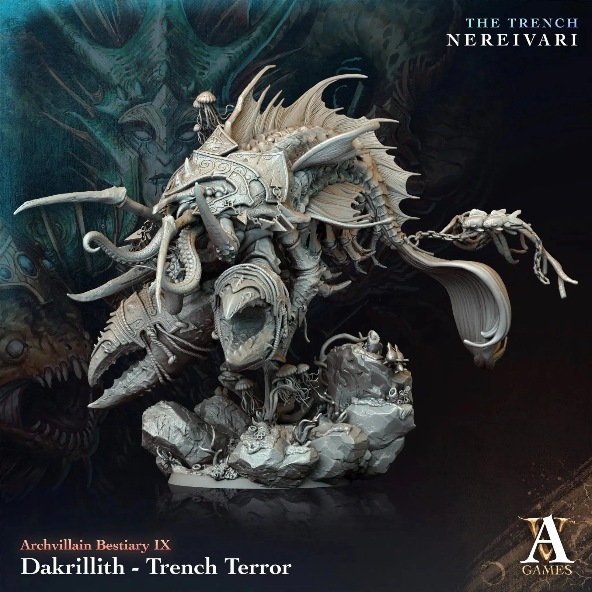 Dakrillith - Trench Terror - STL - Archvillain Games