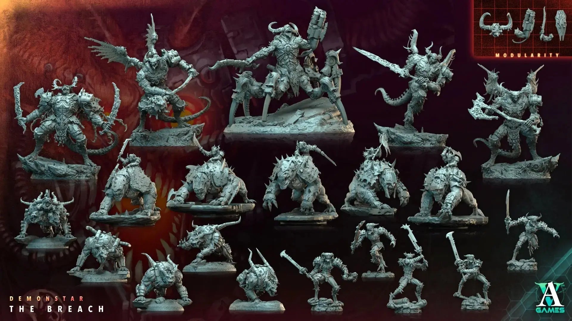 Demonrift Legions - The Breach - STL Bundle - Archvillain Games