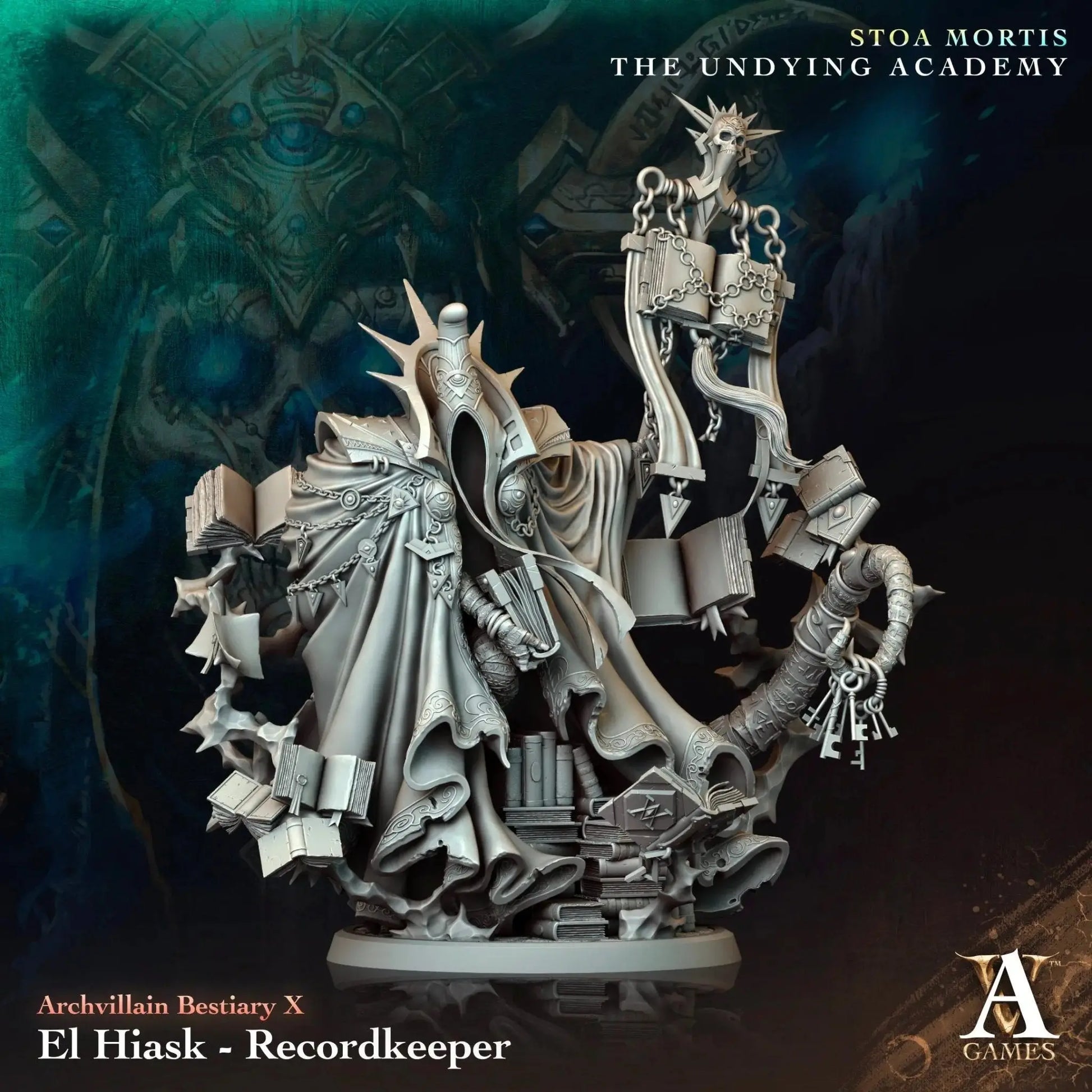El Hiask - Recordkeeper - STL - Archvillain Games