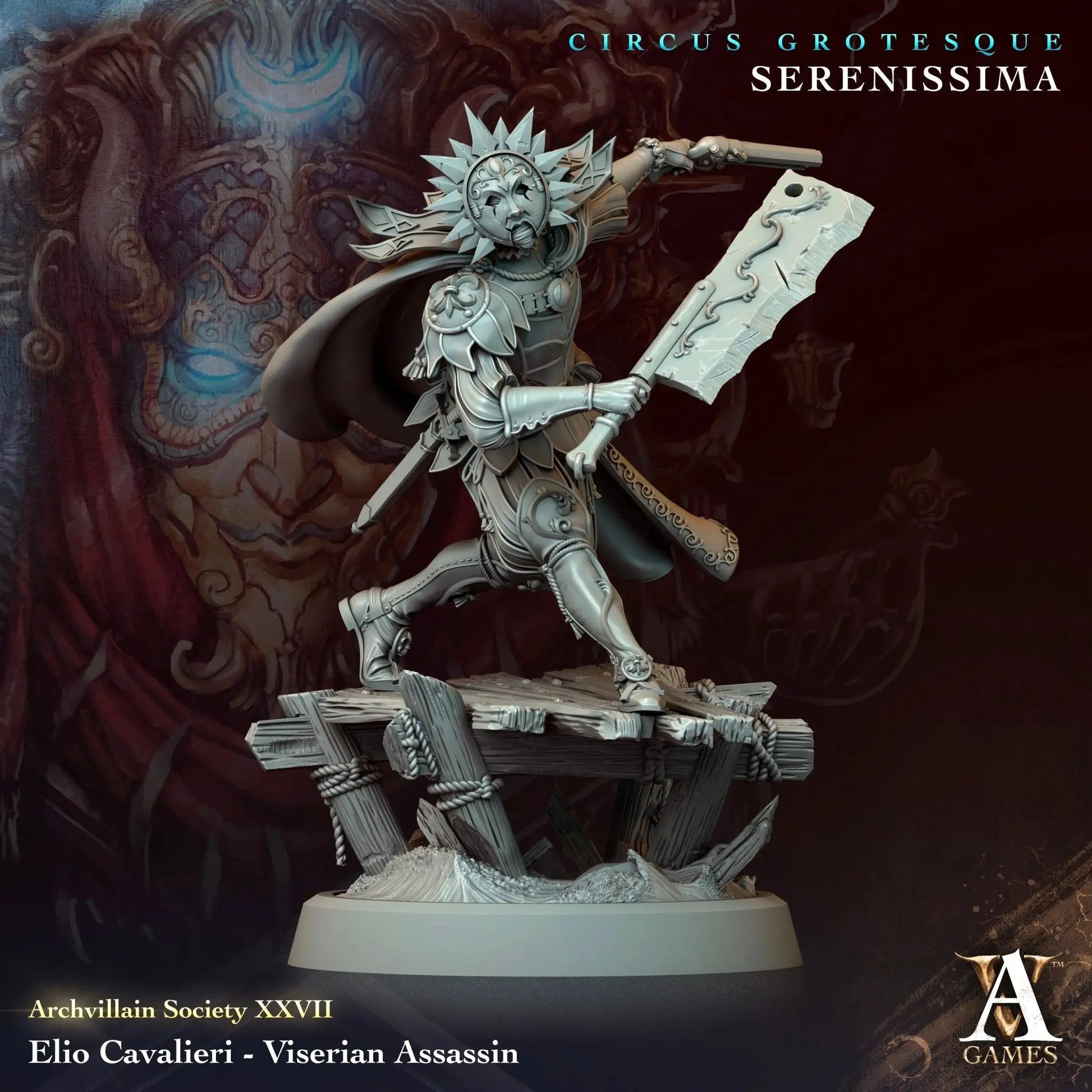 Elio Cavalieri - Viserian Assassin - STL - Archvillain Games