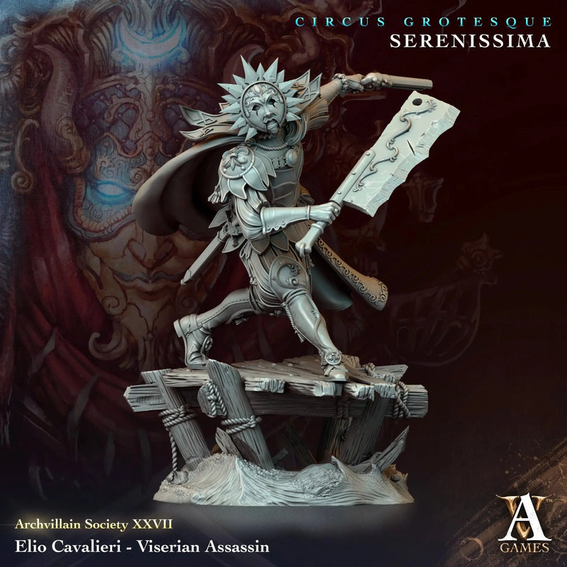 Elio Cavalieri - Viserian Assassin - STL - Archvillain Games