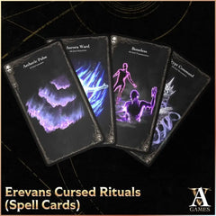 Erevan's Cursed Rituals - Spell Cards PDF - Archvillain Games