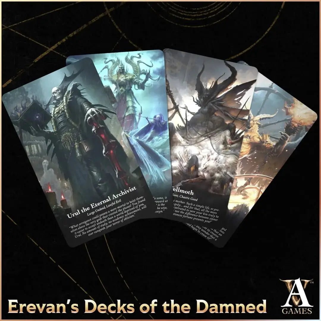 Erevan's Decks of the Damned - Monster Cards PDF - Archvillain Games