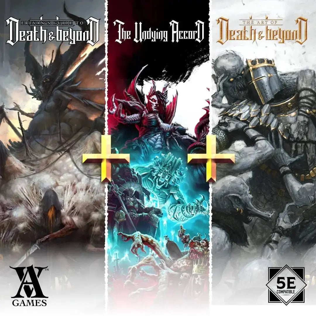 Erevan’s Guide to Death & Beyond + The Undying Accord + The Art of Death & Beyond - PDF Bundle - Archvillain Games