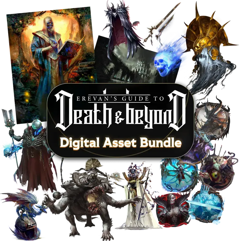 Erevan’s Guide to Death & Beyond + The Undying Accord + The Art of Death & Beyond - PDF Bundle - Archvillain Games