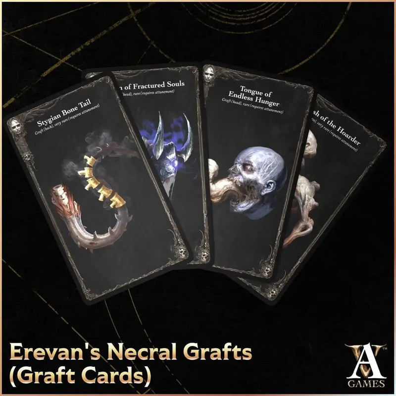 Erevan's Necral Grafts - Graft Cards PDF - Archvillain Games