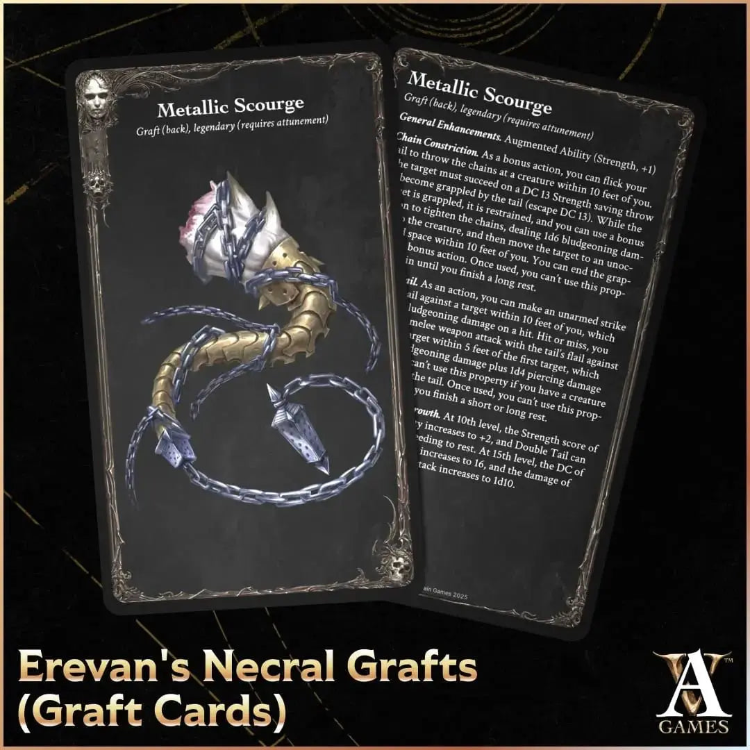 Erevan's Necral Grafts - Graft Cards PDF - Archvillain Games
