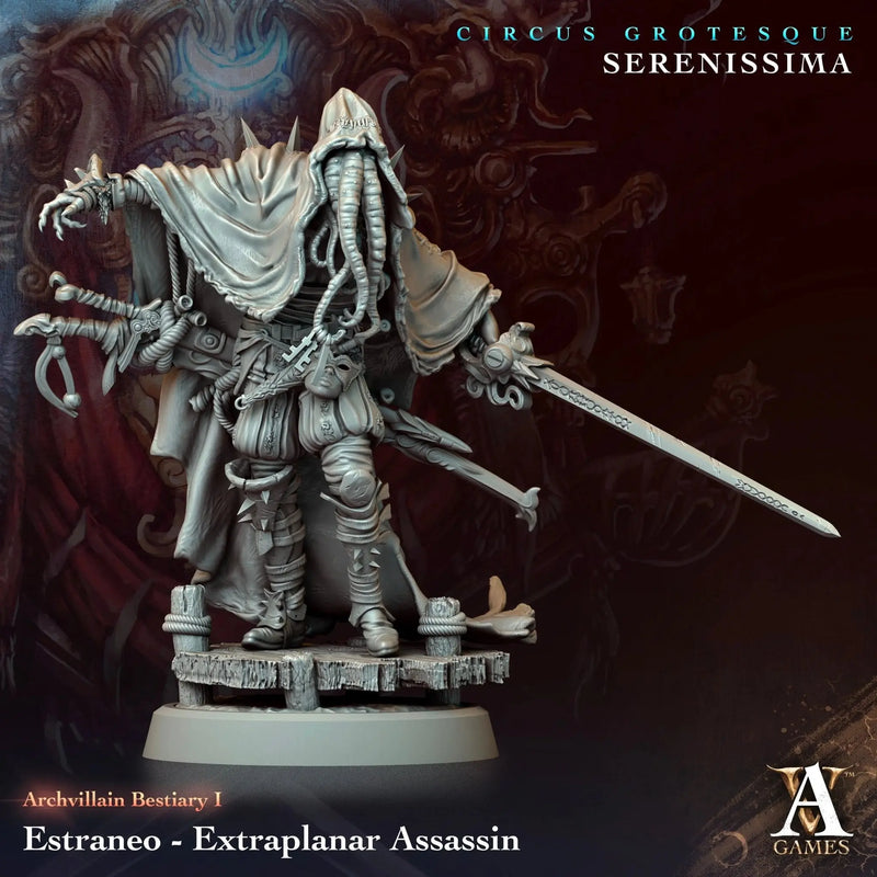 Estraneo - Extraplanar Assasin - STL - Archvillain Games