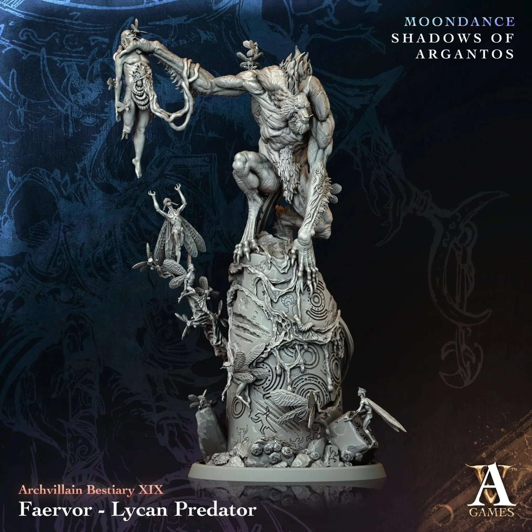 Faervor - Lycan Predator - STL - Archvillain Games
