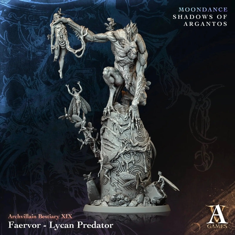 Faervor - Lycan Predator - STL - Archvillain Games
