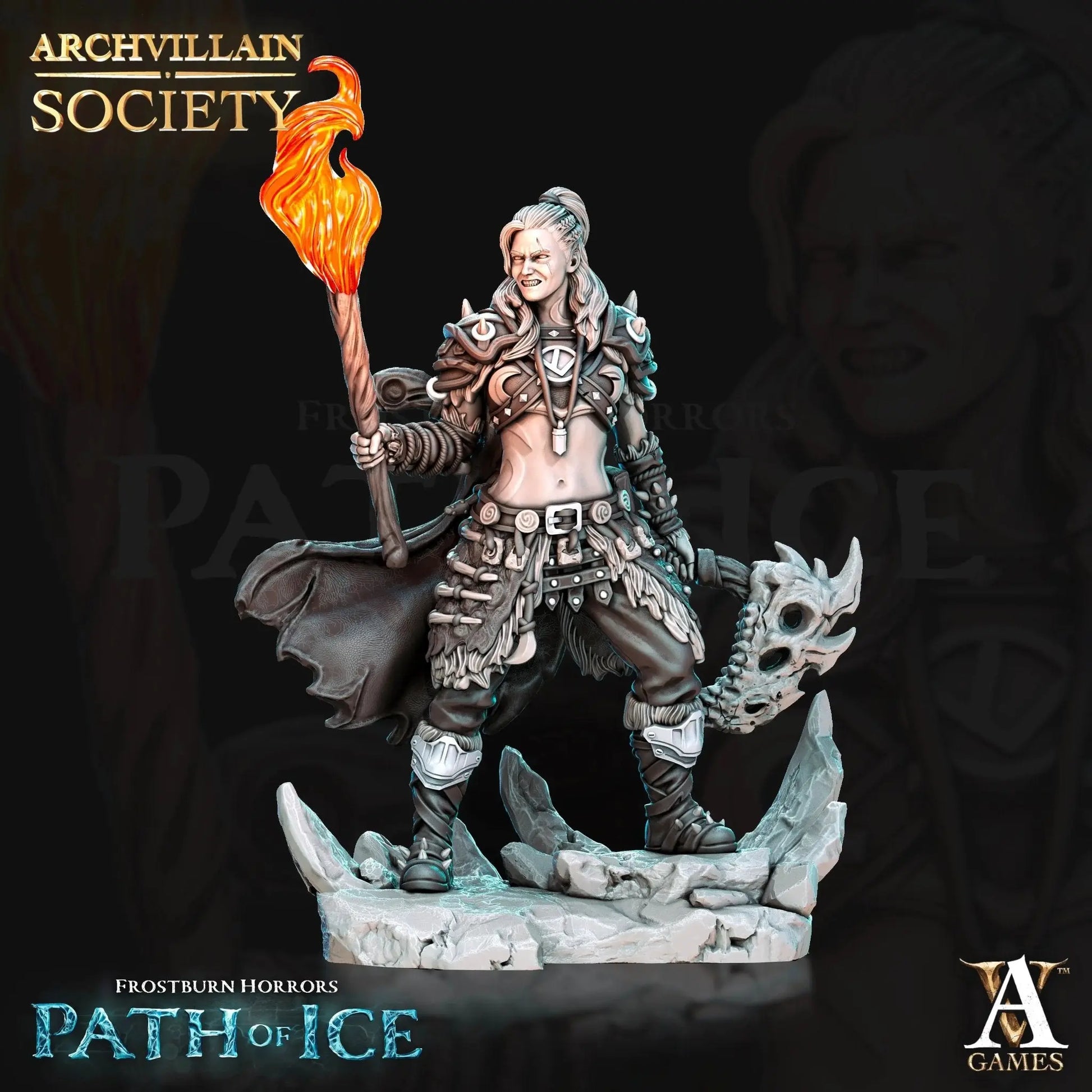 Felga Frostheart - Grave Cleric - STL - Archvillain Games