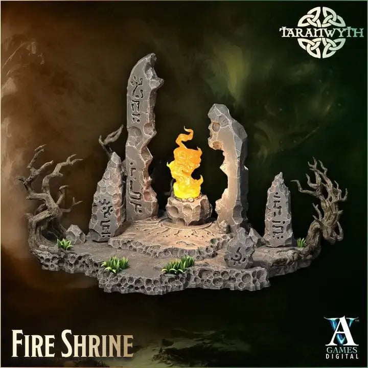Fire Shrine - STL - Archvillain Games