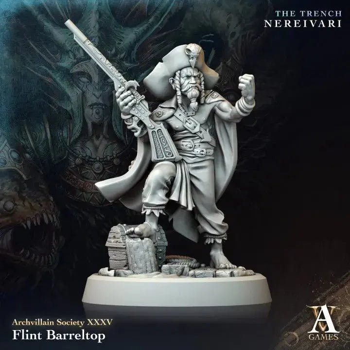 Flint Barreltop - STL - Archvillain Games
