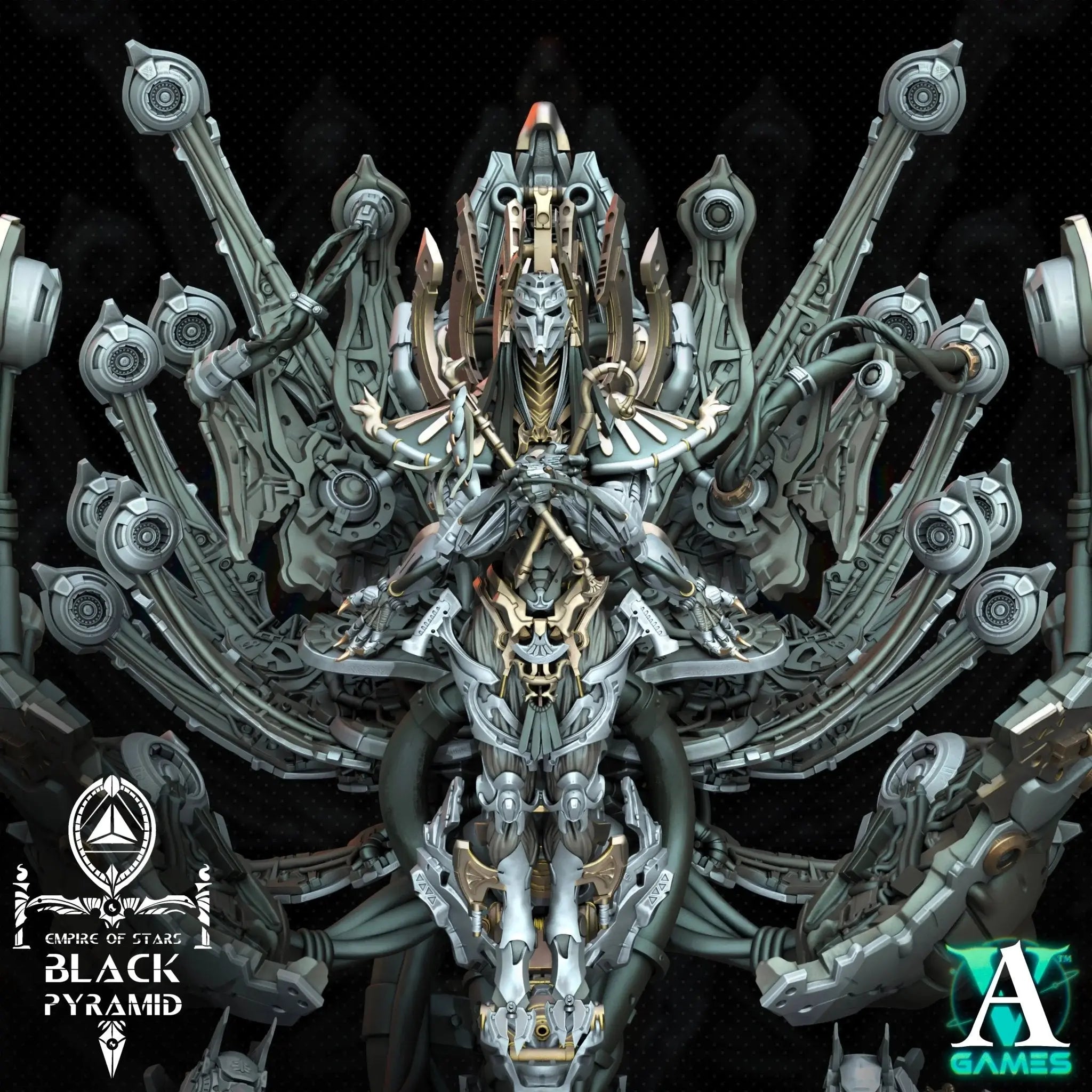 Galactic Pharaohs - Black Pyramid - STL Bundle - Archvillain Games