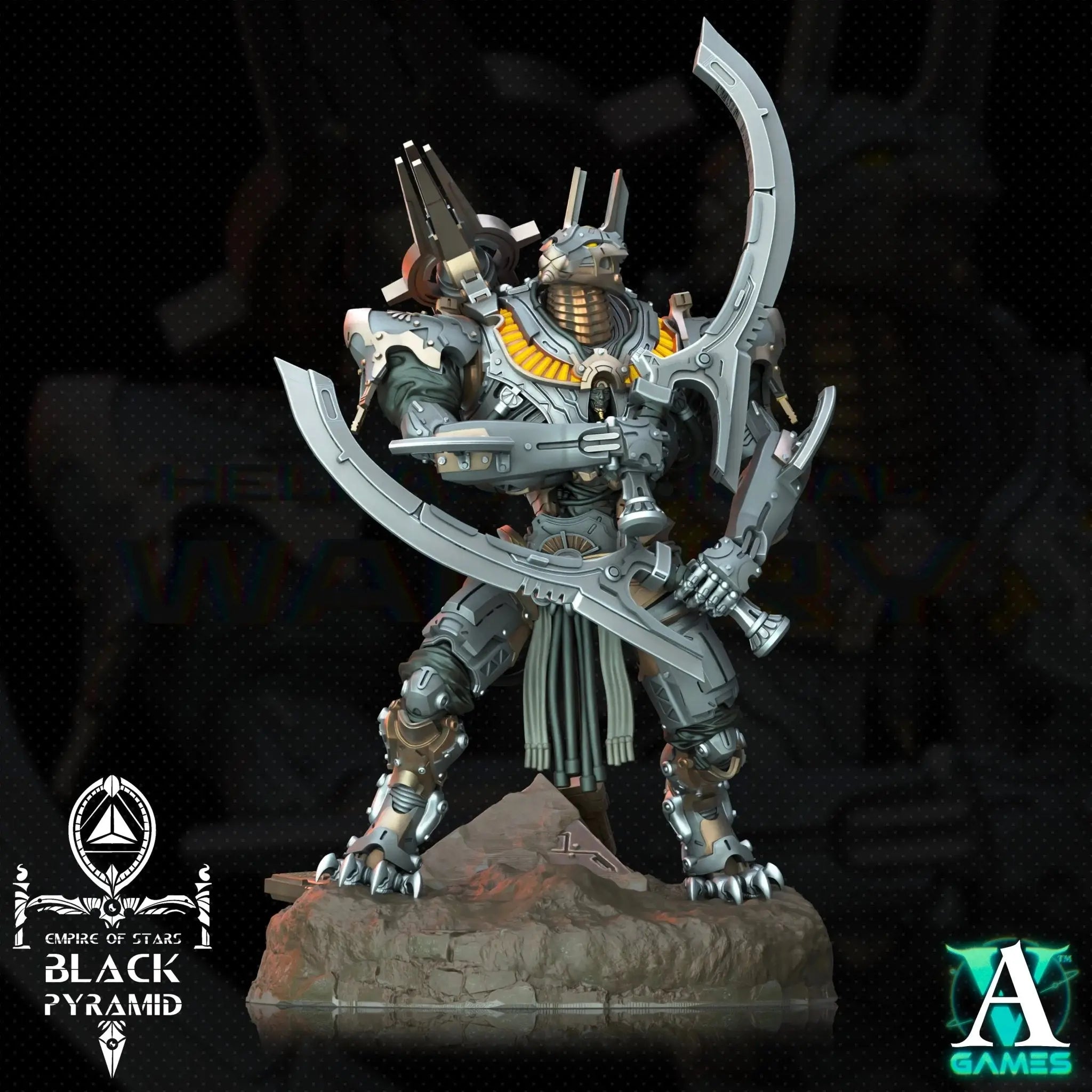 Galactic Pharaohs - Black Pyramid - STL Bundle - Archvillain Games
