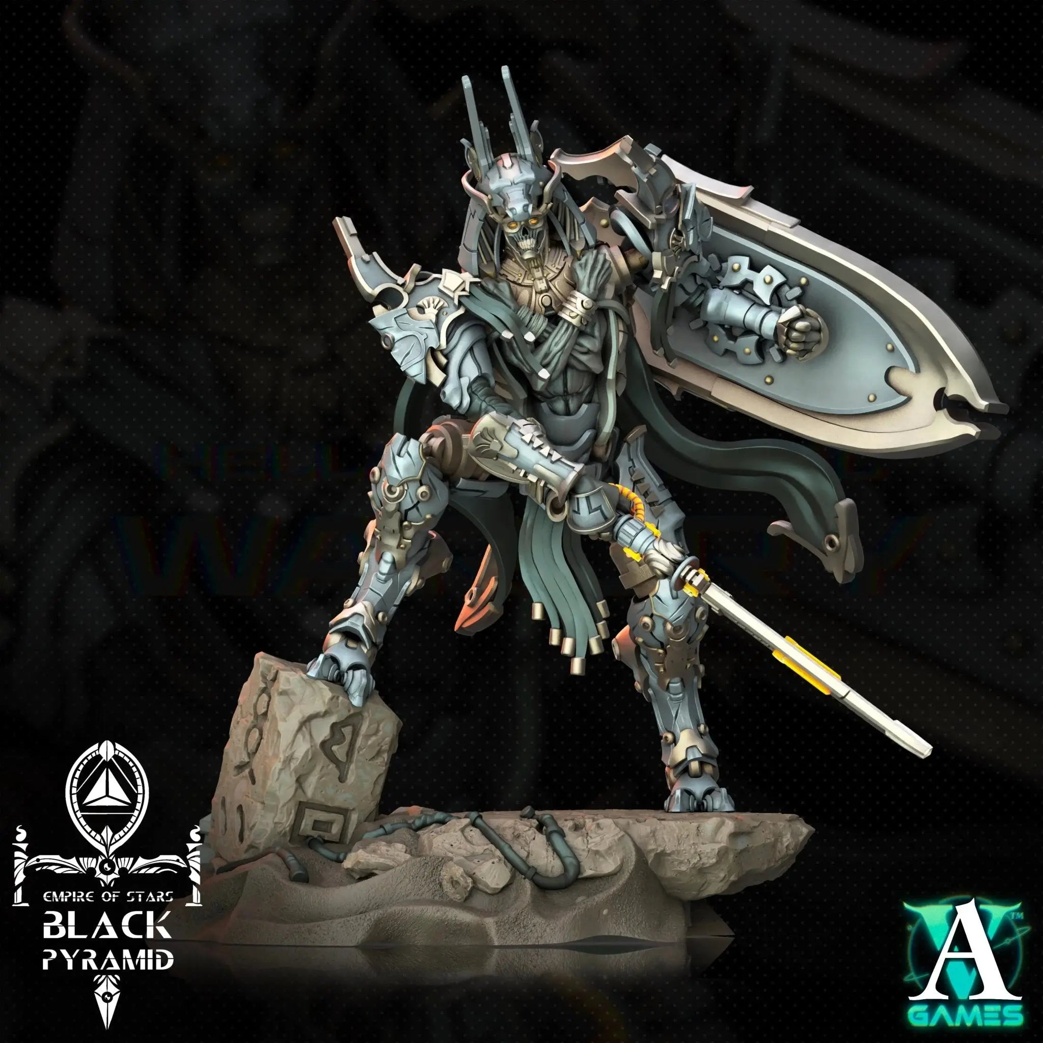 Galactic Pharaohs - Black Pyramid - STL Bundle - Archvillain Games