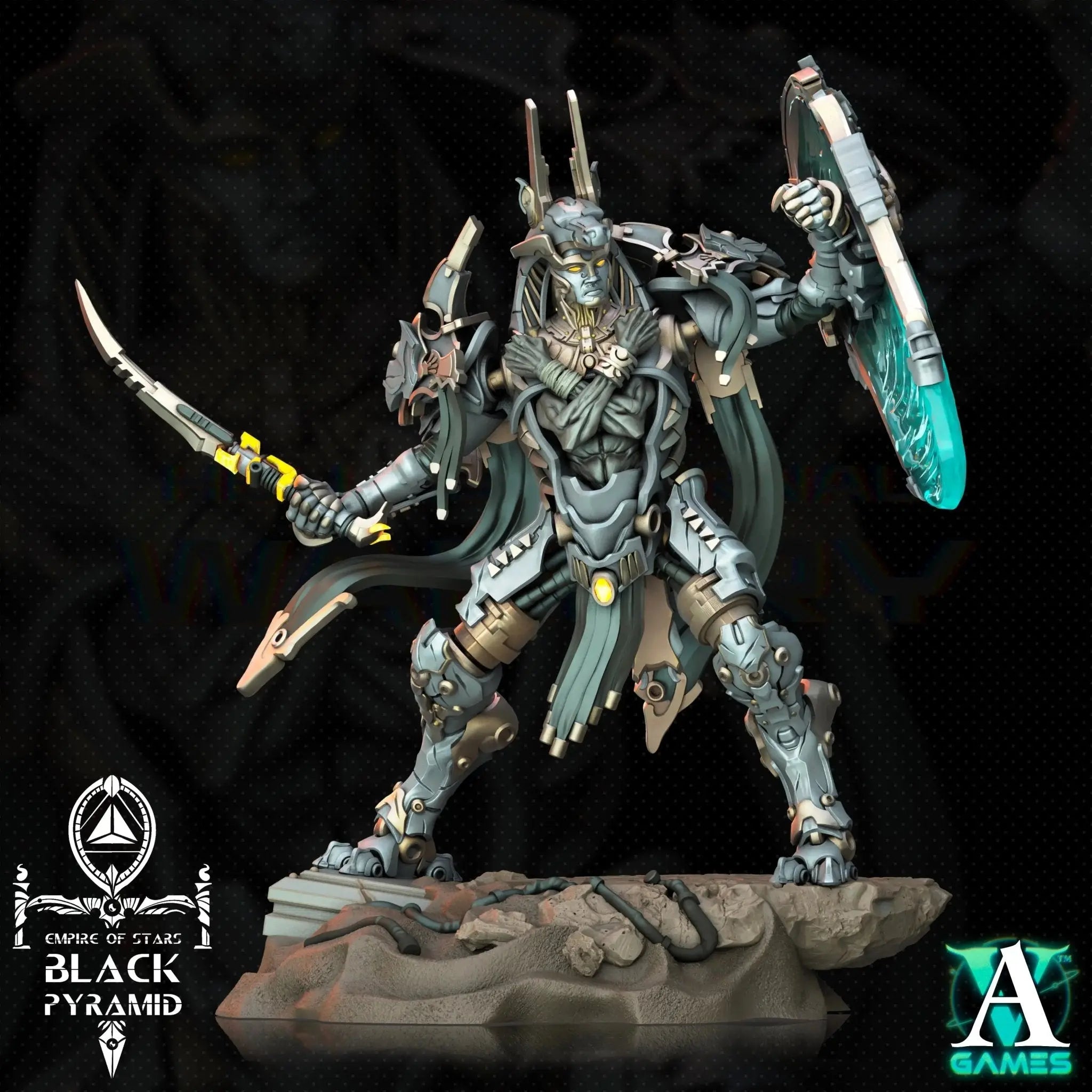 Galactic Pharaohs - Black Pyramid - STL Bundle - Archvillain Games