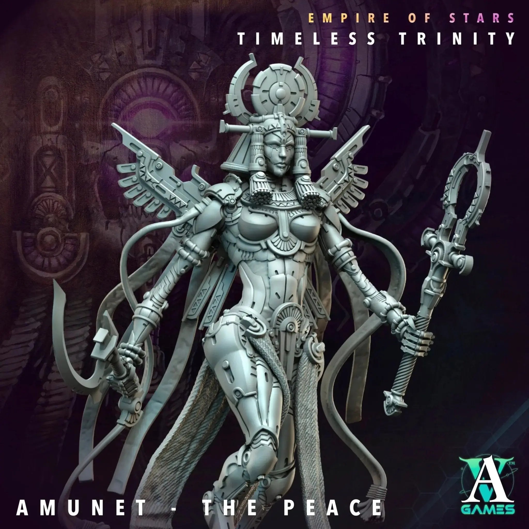 Galactic Pharaohs - Timeless Trinity - STL Bundle - Archvillain Games