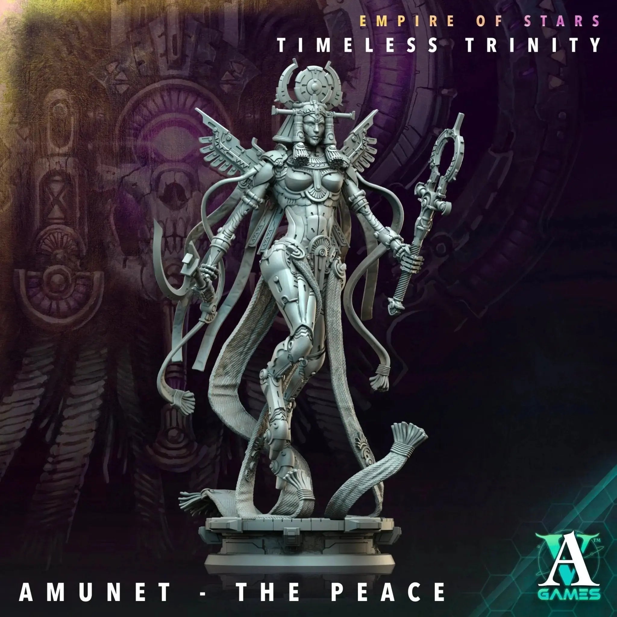 Galactic Pharaohs - Timeless Trinity - STL Bundle - Archvillain Games