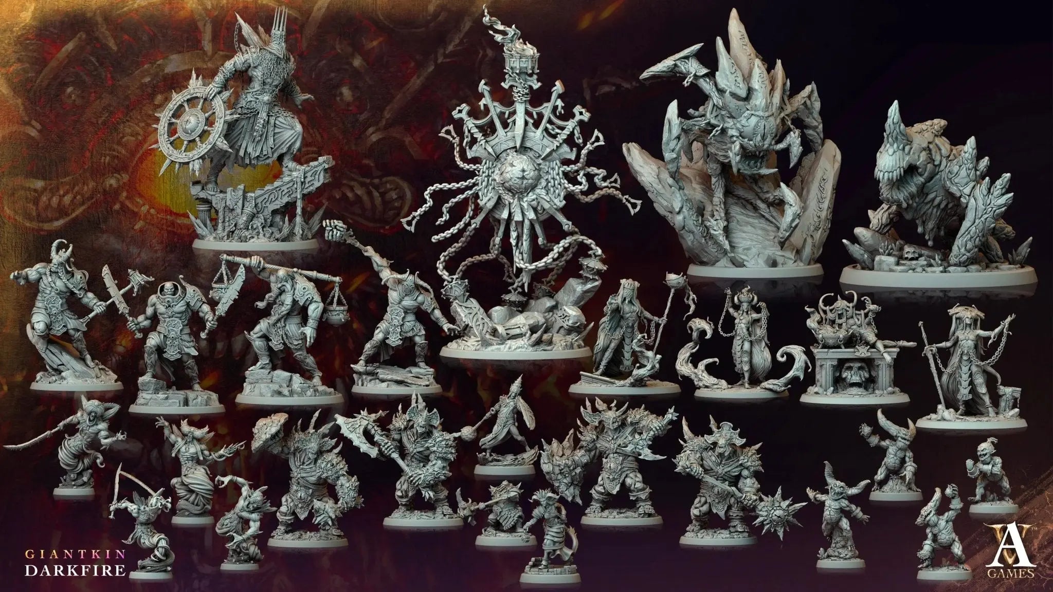 Giantkin - Darkfire - STL Bundle - Archvillain Games