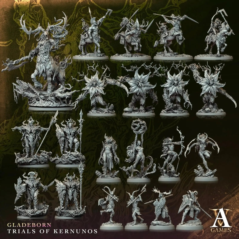 Gladeborn - Trials of Kernunos - STL Bundle - Archvillain Games