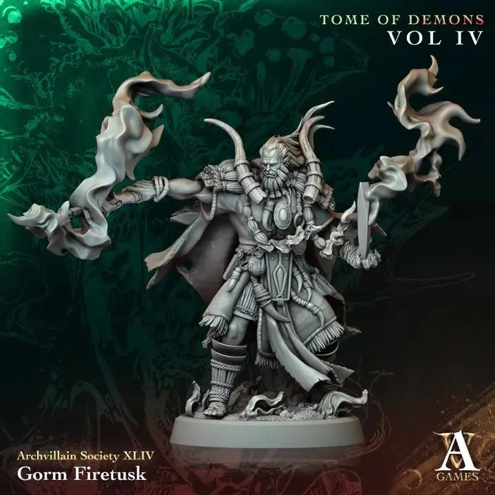 Gorm Firetusk - STL - Archvillain Games