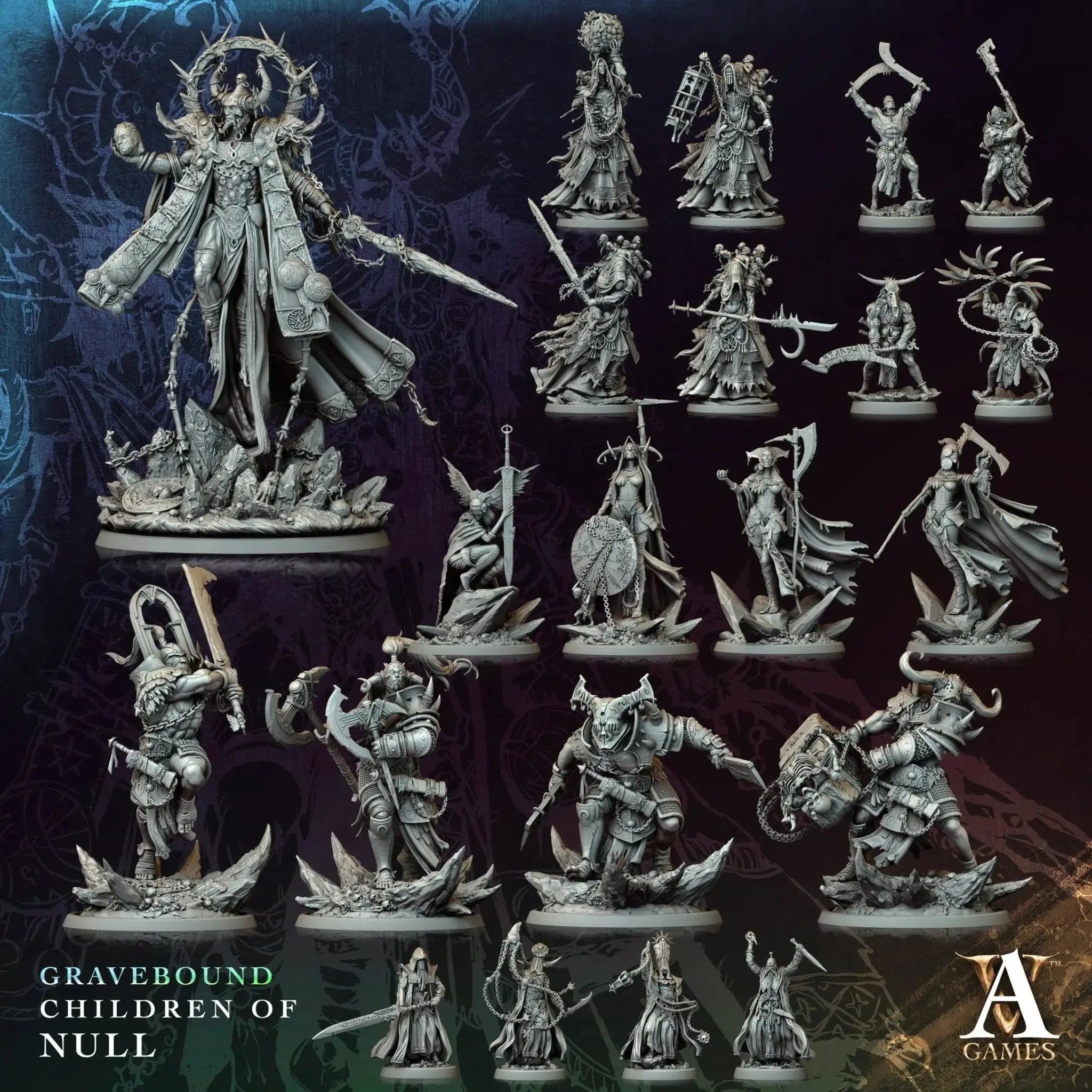 Gravebound - Children of Null - STL Bundle - Archvillain Games