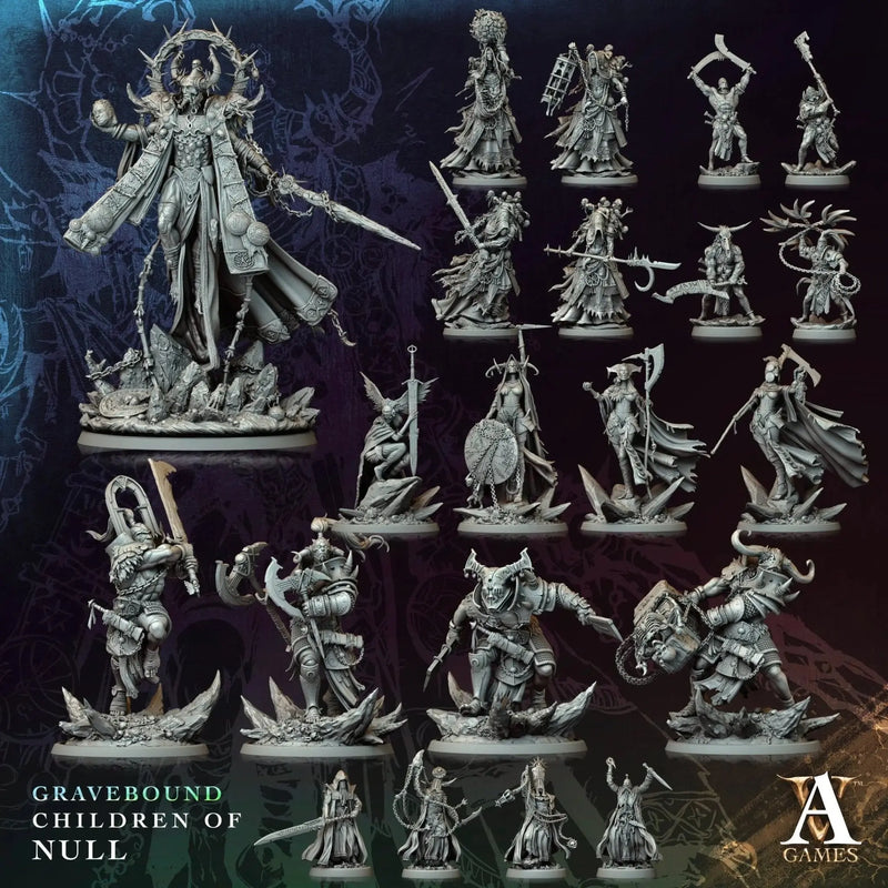 Gravebound - Children of Null - STL Bundle - Archvillain Games