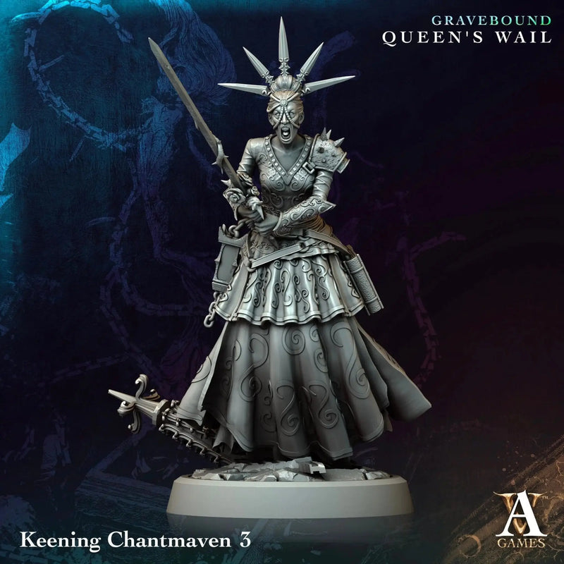 Gravebound - Queen's Wail - STL Bundle - Archvillain Games