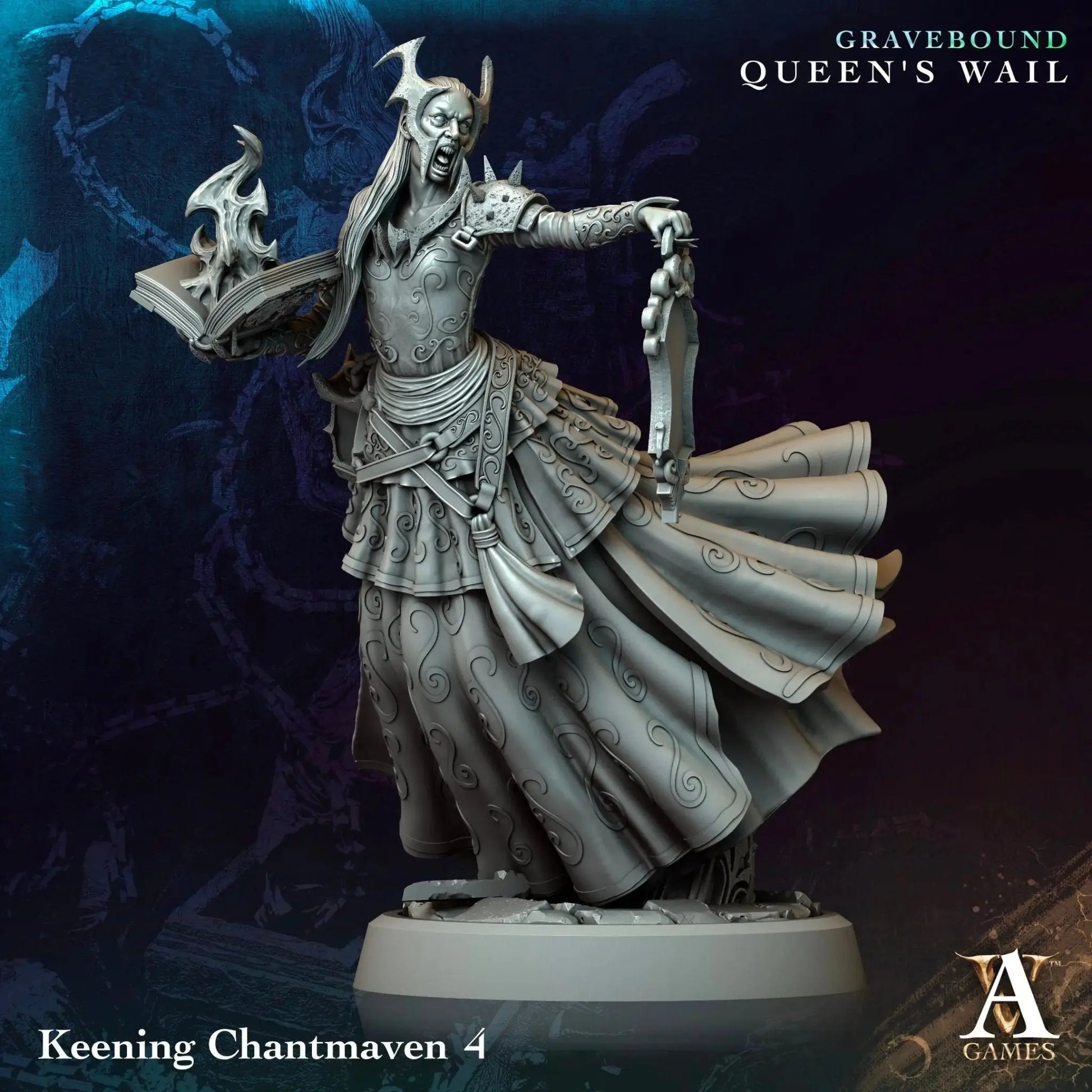 Gravebound - Queen's Wail - STL Bundle - Archvillain Games