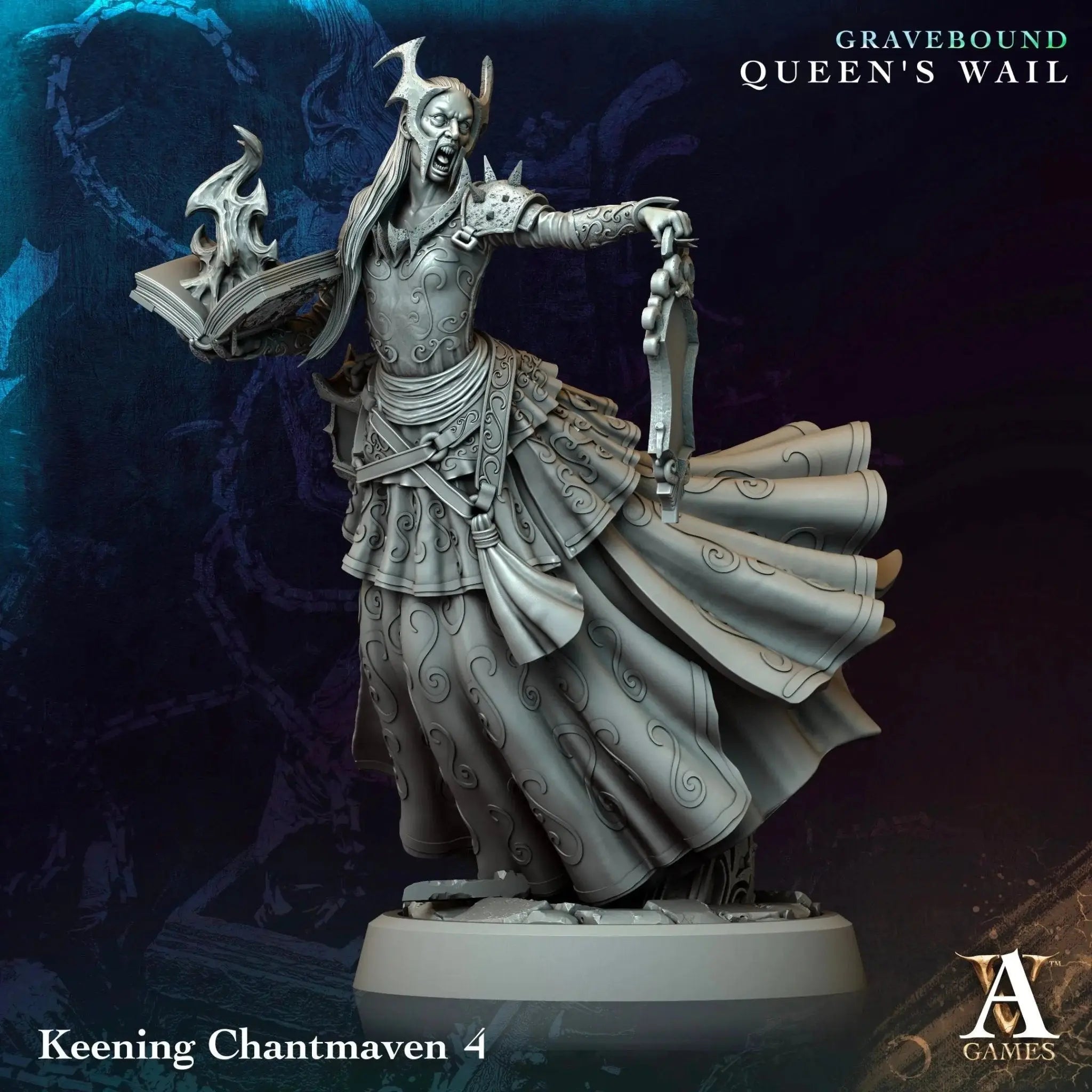 Gravebound - Queen's Wail - STL Bundle - Archvillain Games