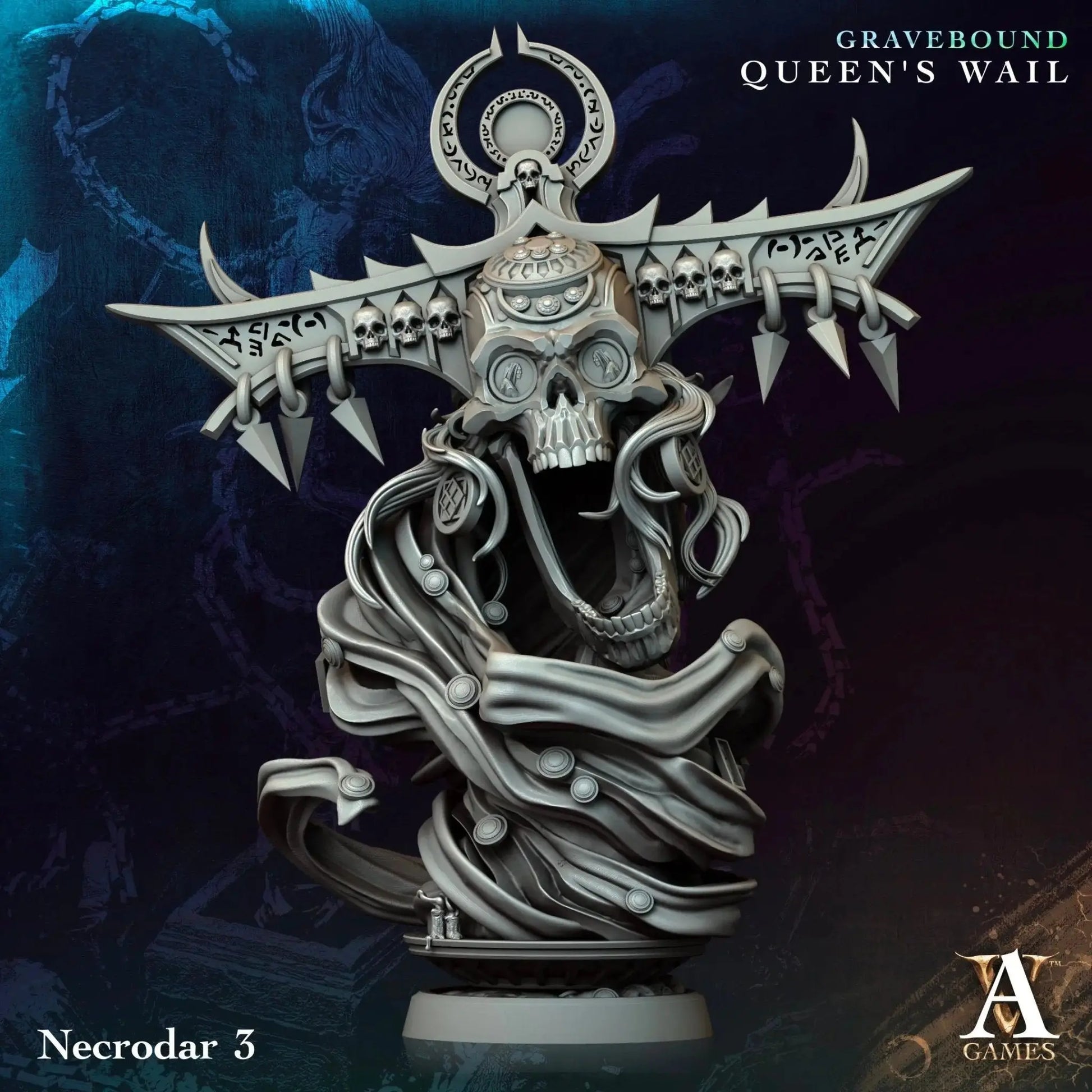Gravebound - Queen's Wail - STL Bundle - Archvillain Games