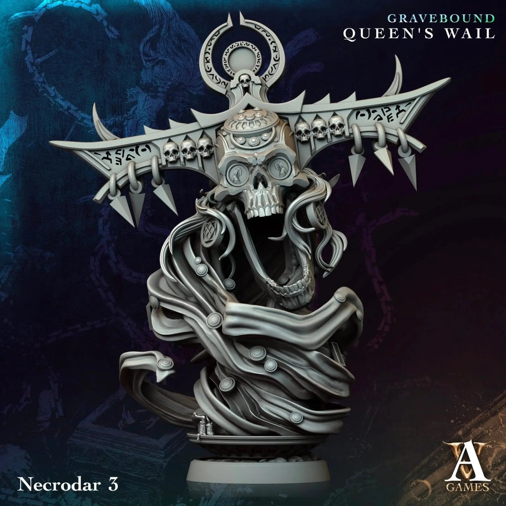 Gravebound - Queen's Wail - STL Bundle - Archvillain Games