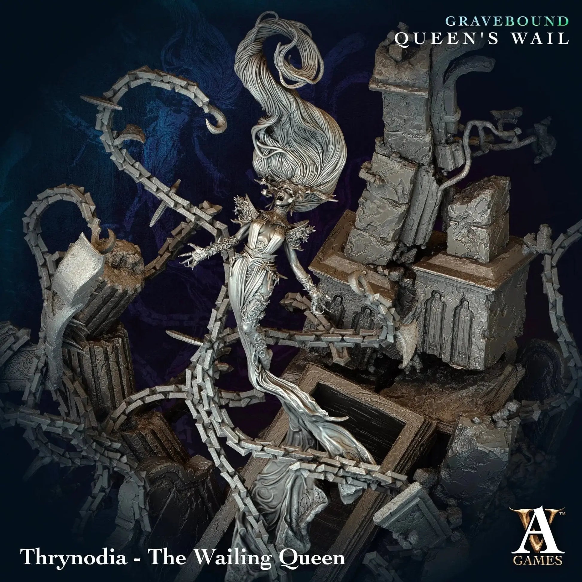 Gravebound - Queen's Wail - STL Bundle - Archvillain Games