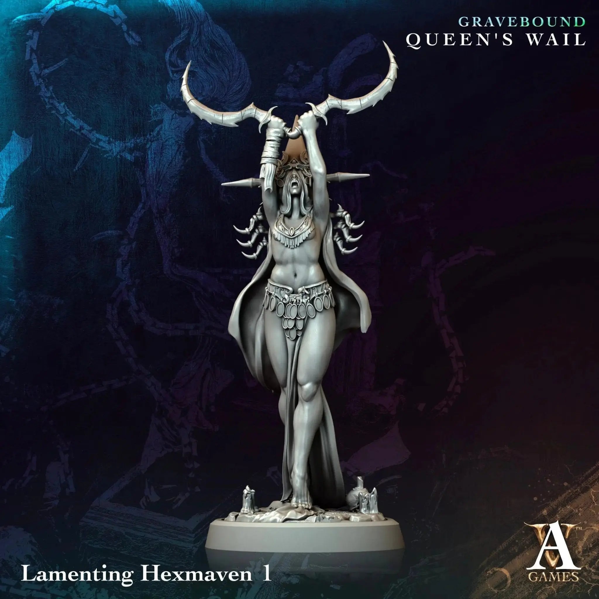 Gravebound - Queen's Wail - STL Bundle - Archvillain Games