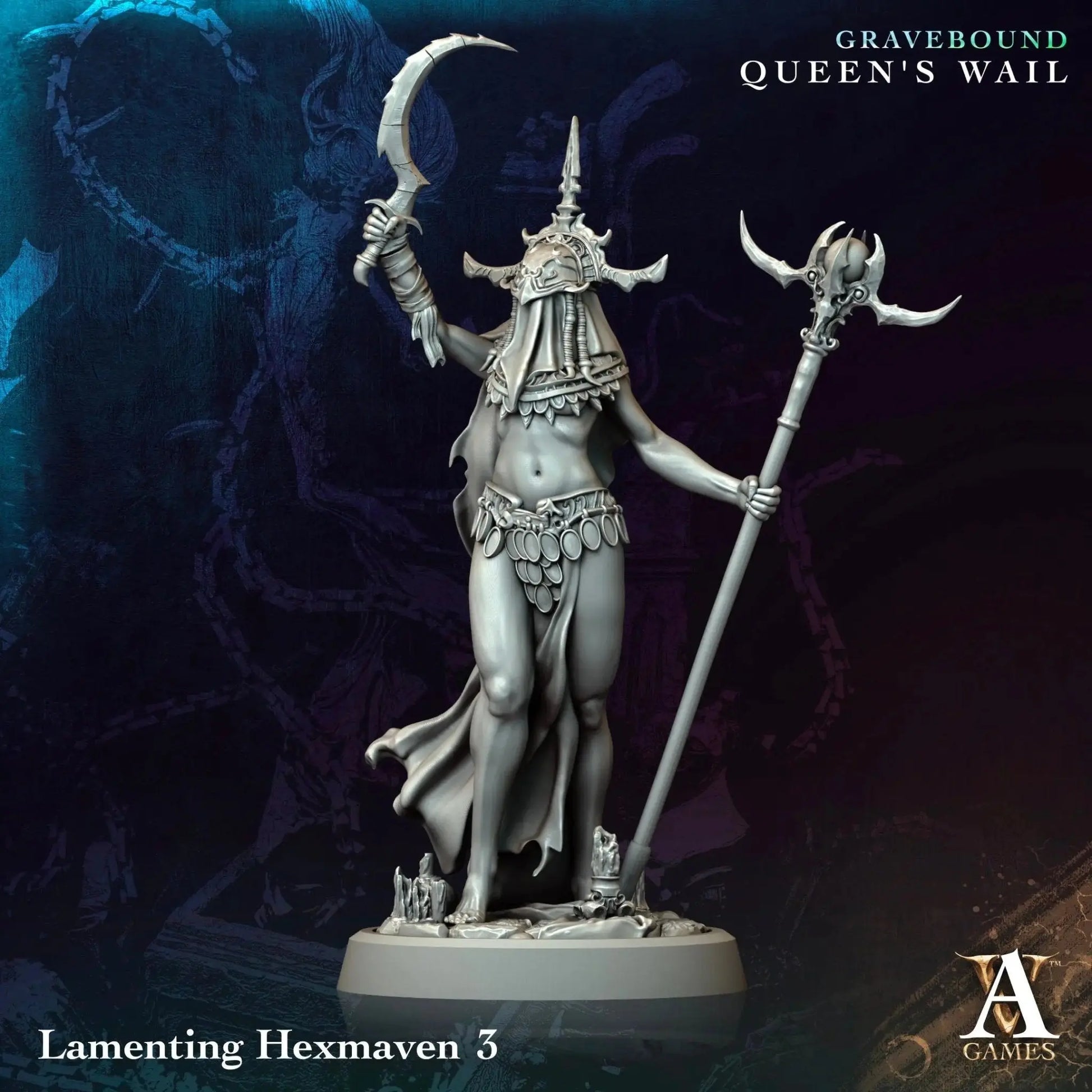 Gravebound - Queen's Wail - STL Bundle - Archvillain Games