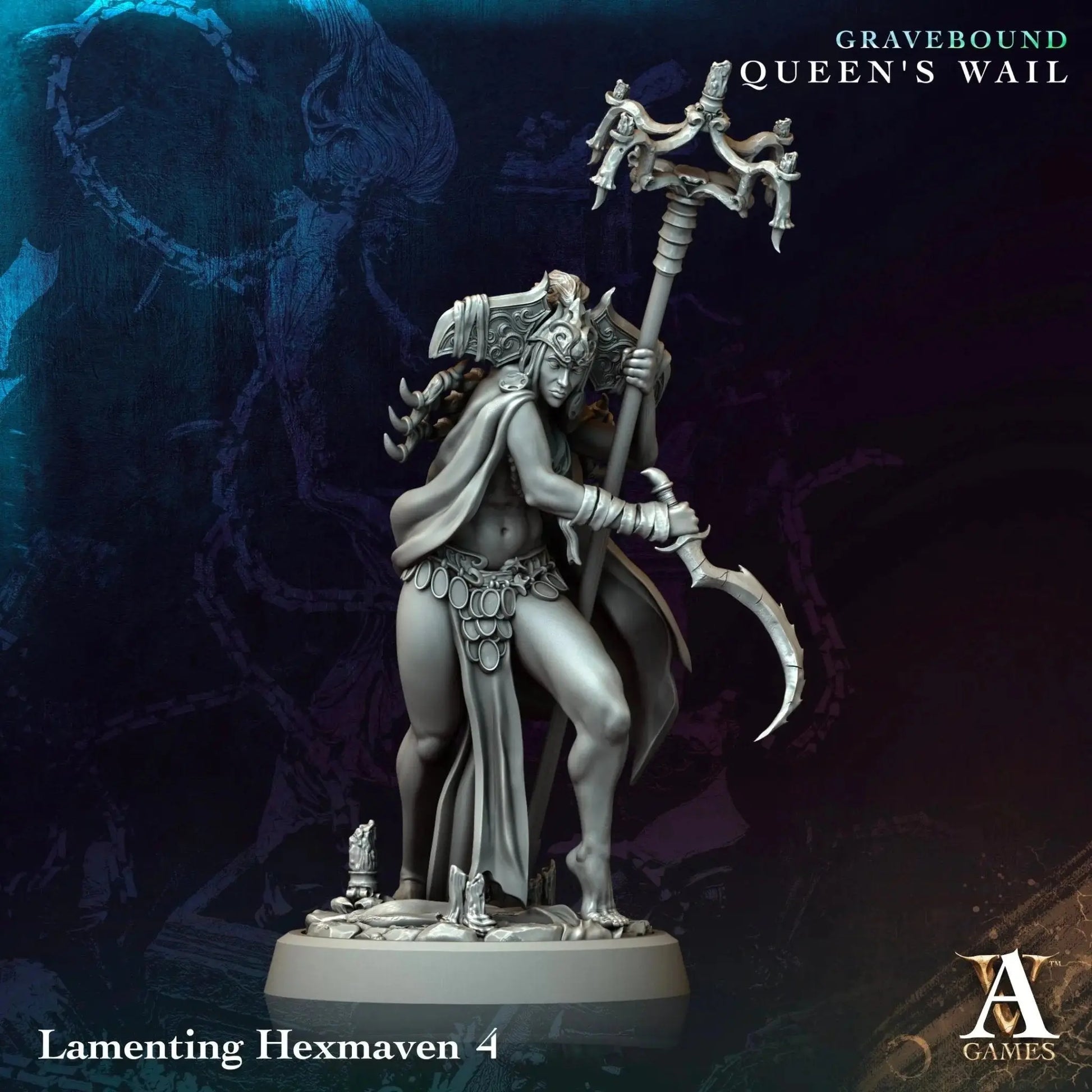 Gravebound - Queen's Wail - STL Bundle - Archvillain Games
