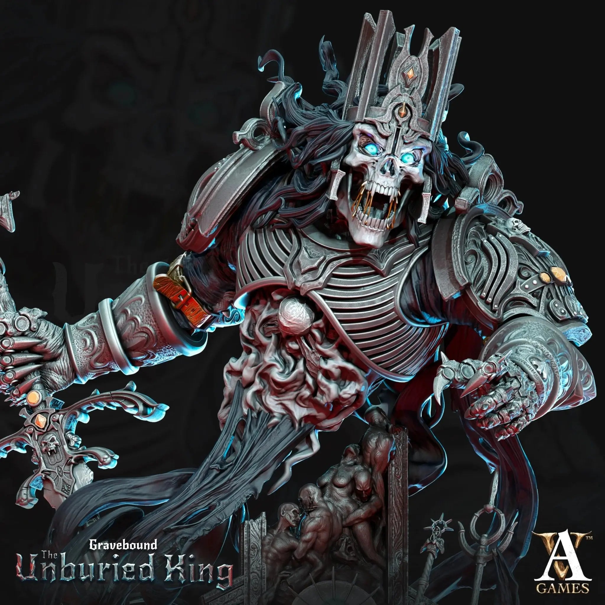 Gravebound - The Unburied King - STL Bundle - Archvillain Games