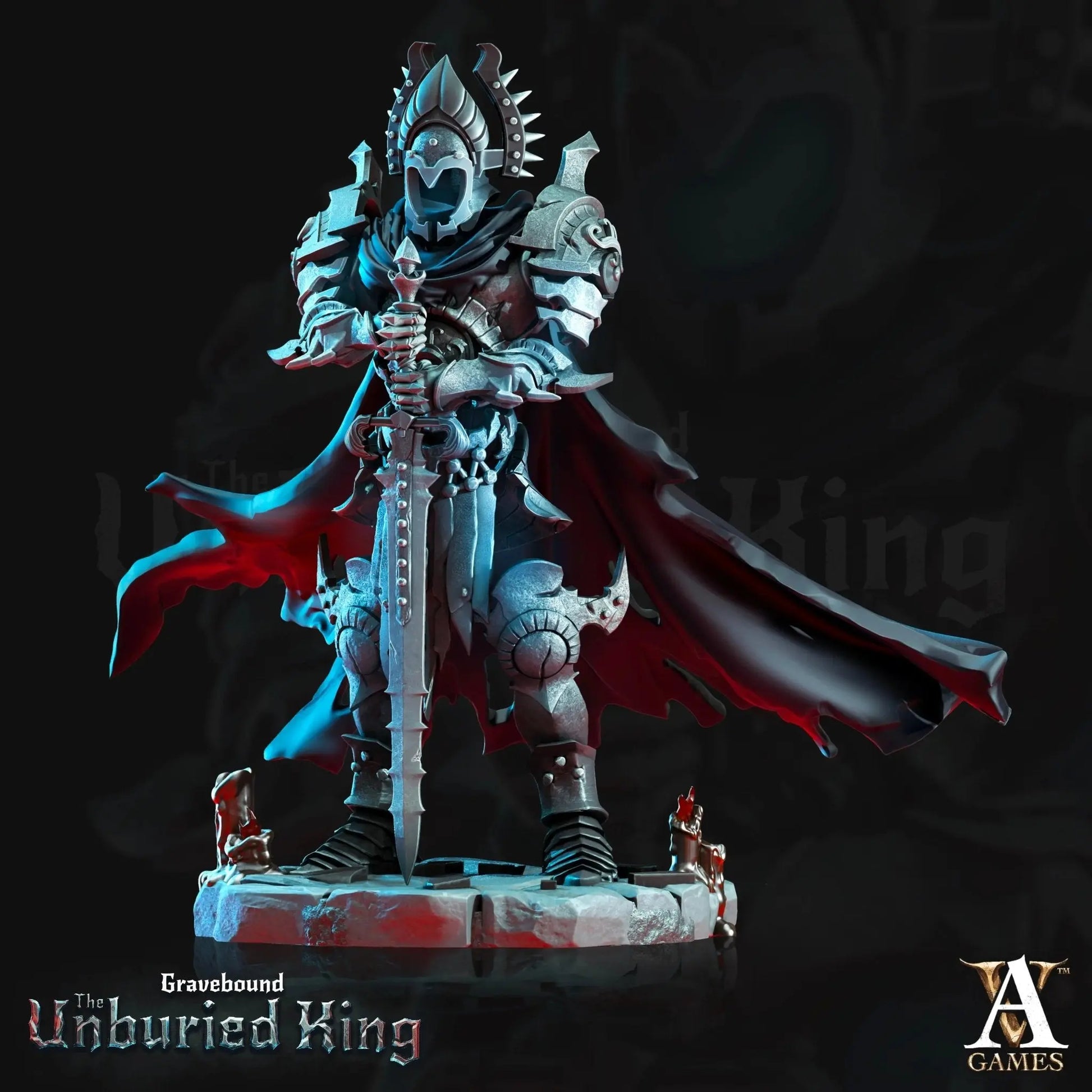 Gravebound - The Unburied King - STL Bundle - Archvillain Games