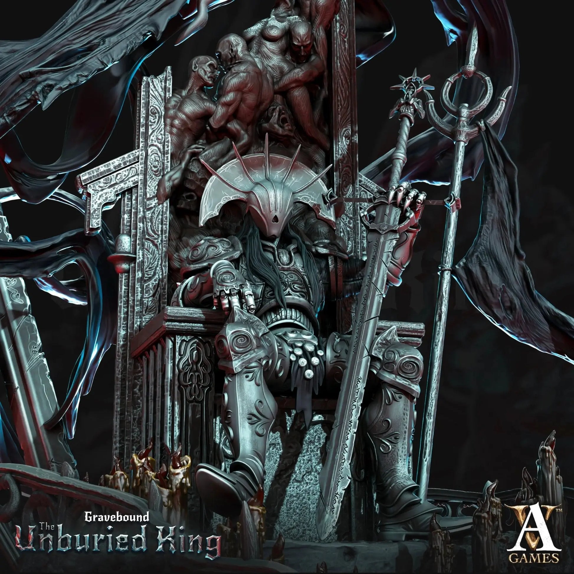 Gravebound - The Unburied King - STL Bundle - Archvillain Games