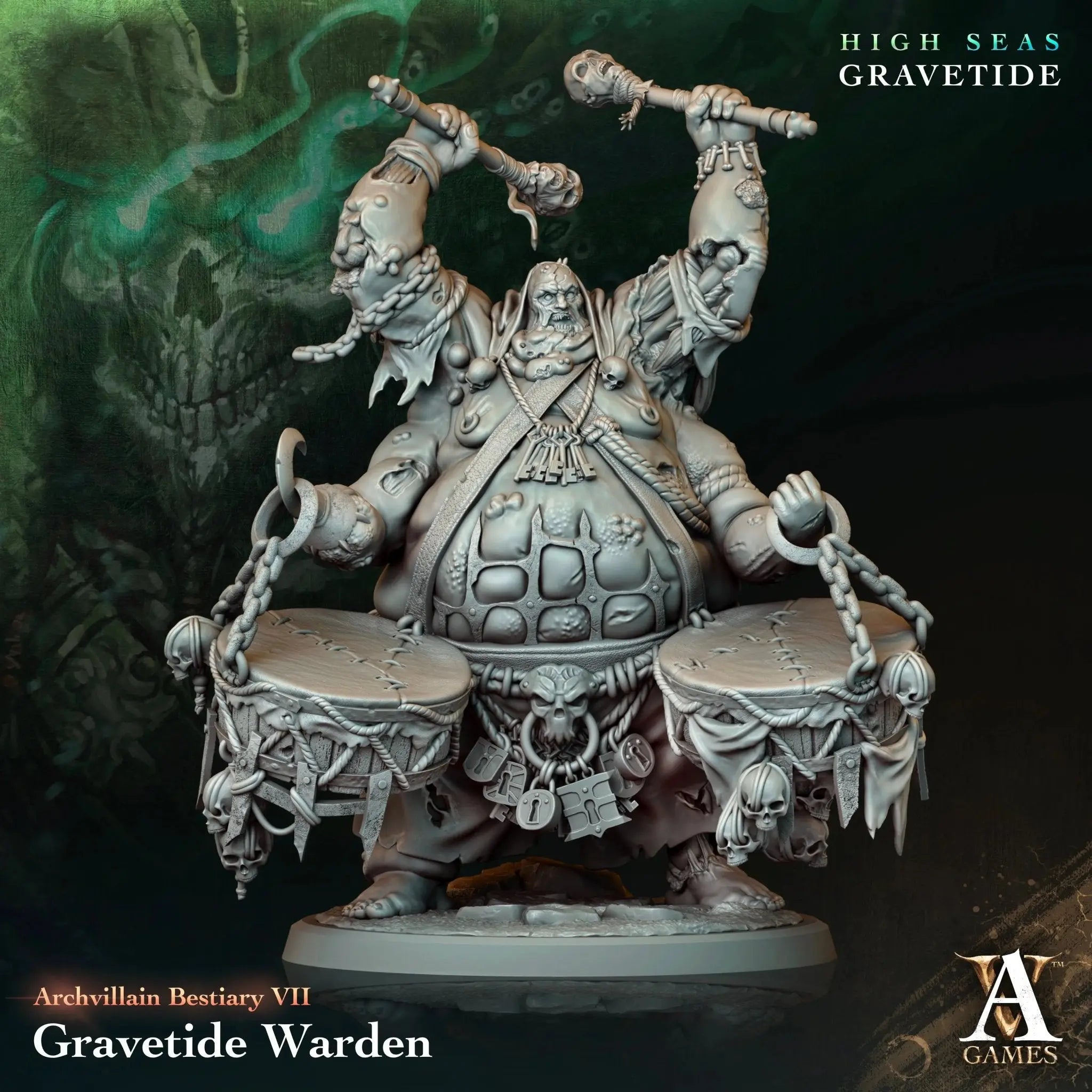 Gravetide Warden - STL - Archvillain Games