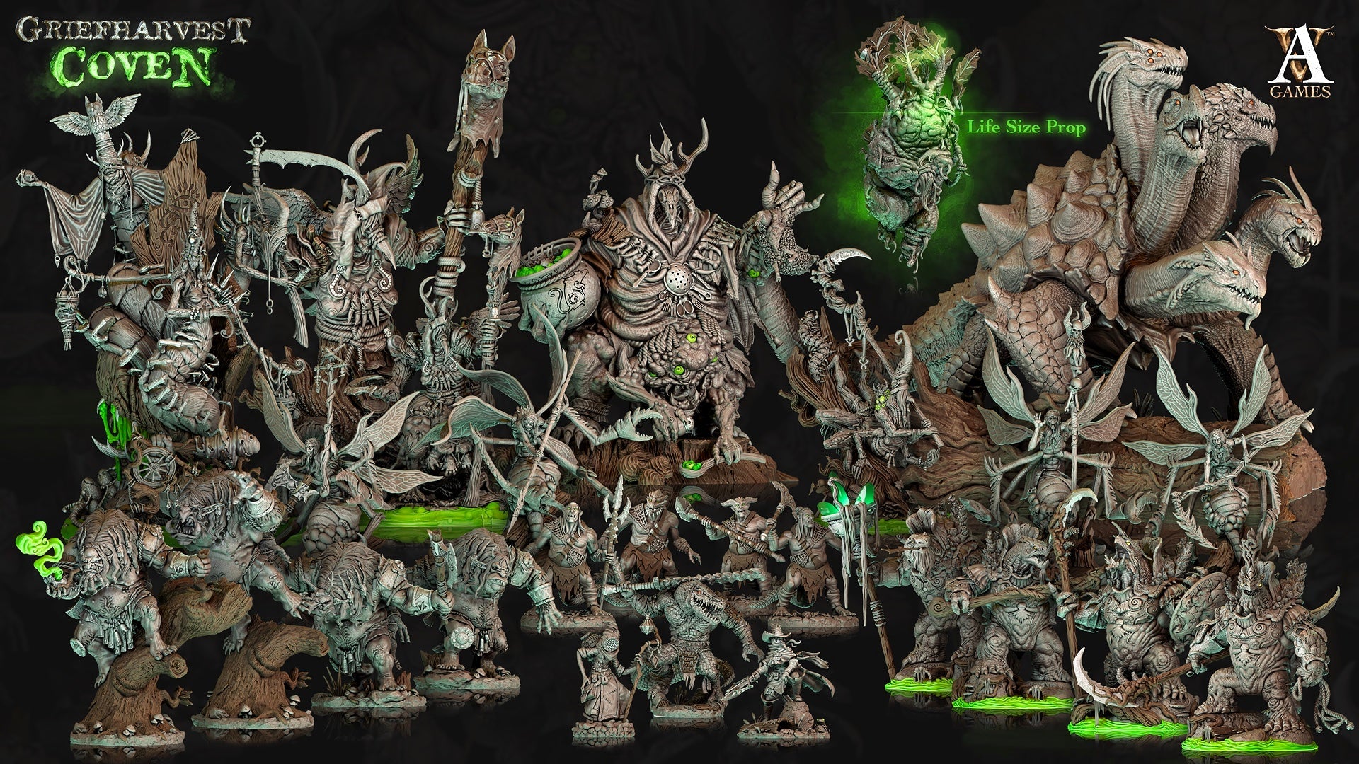 Griefharvest Coven STL Bundle - Archvillain Games
