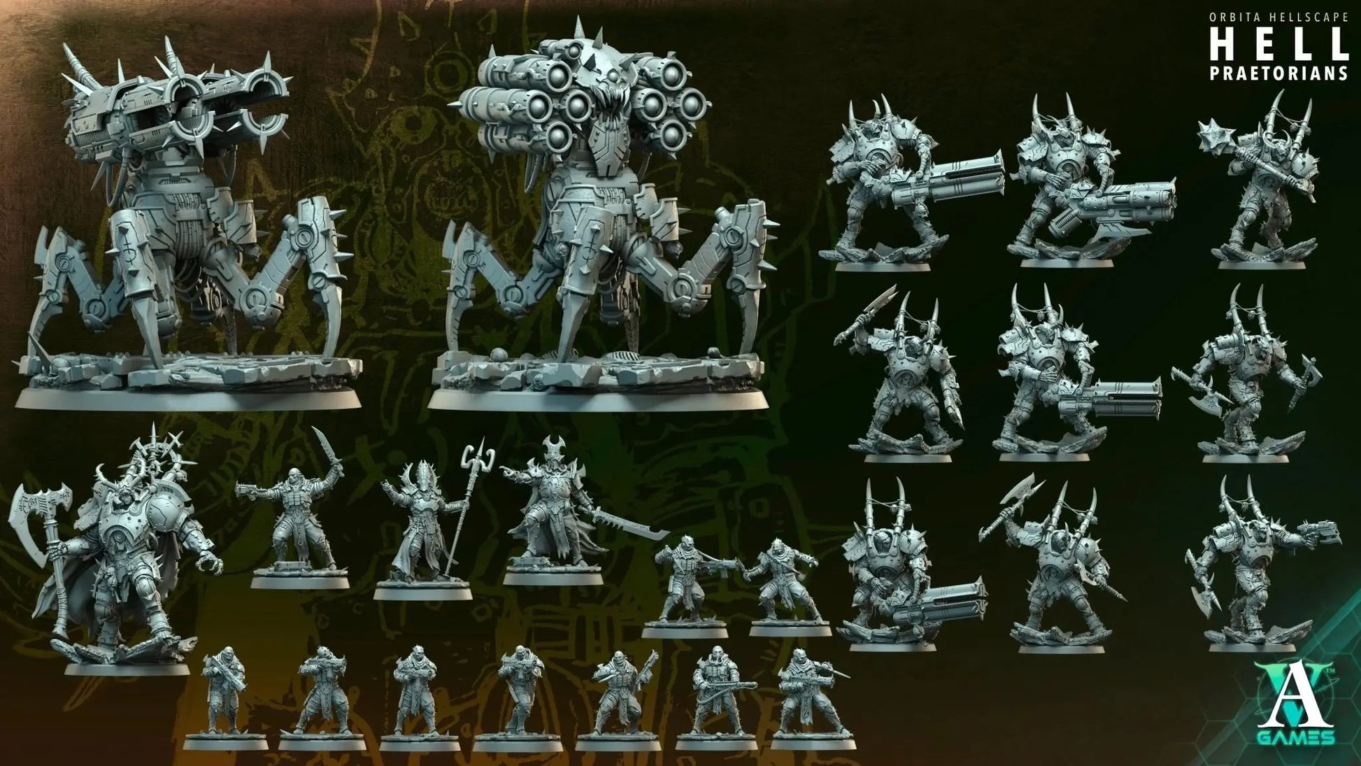 Hellknights - Hell Praetorians - STL Bundle - Archvillain Games