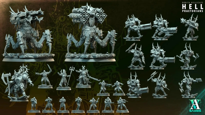 Hellknights - Hell Praetorians - STL Bundle - Archvillain Games