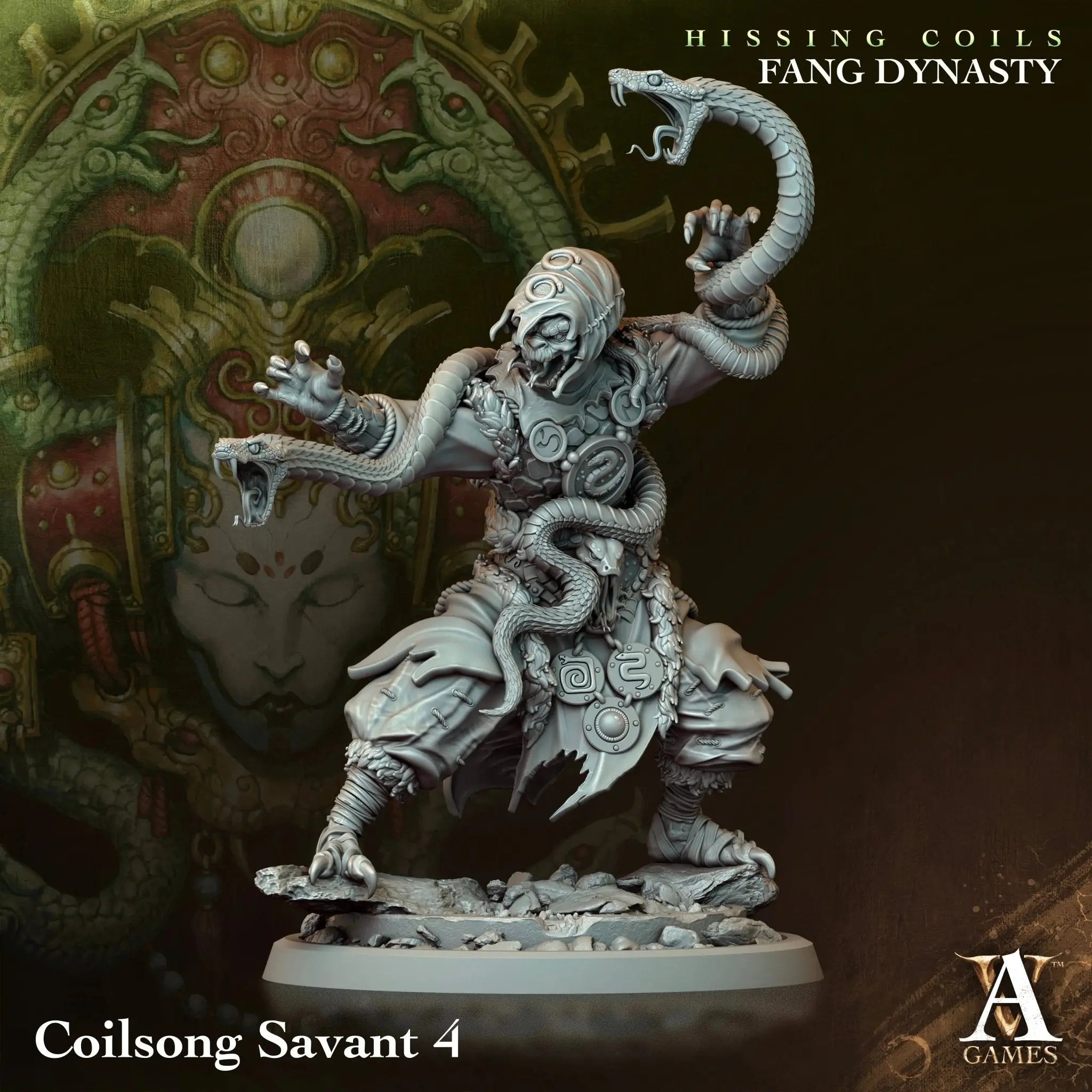 Hissing Coils - Fang Dynasty - STL Bundle - Archvillain Games