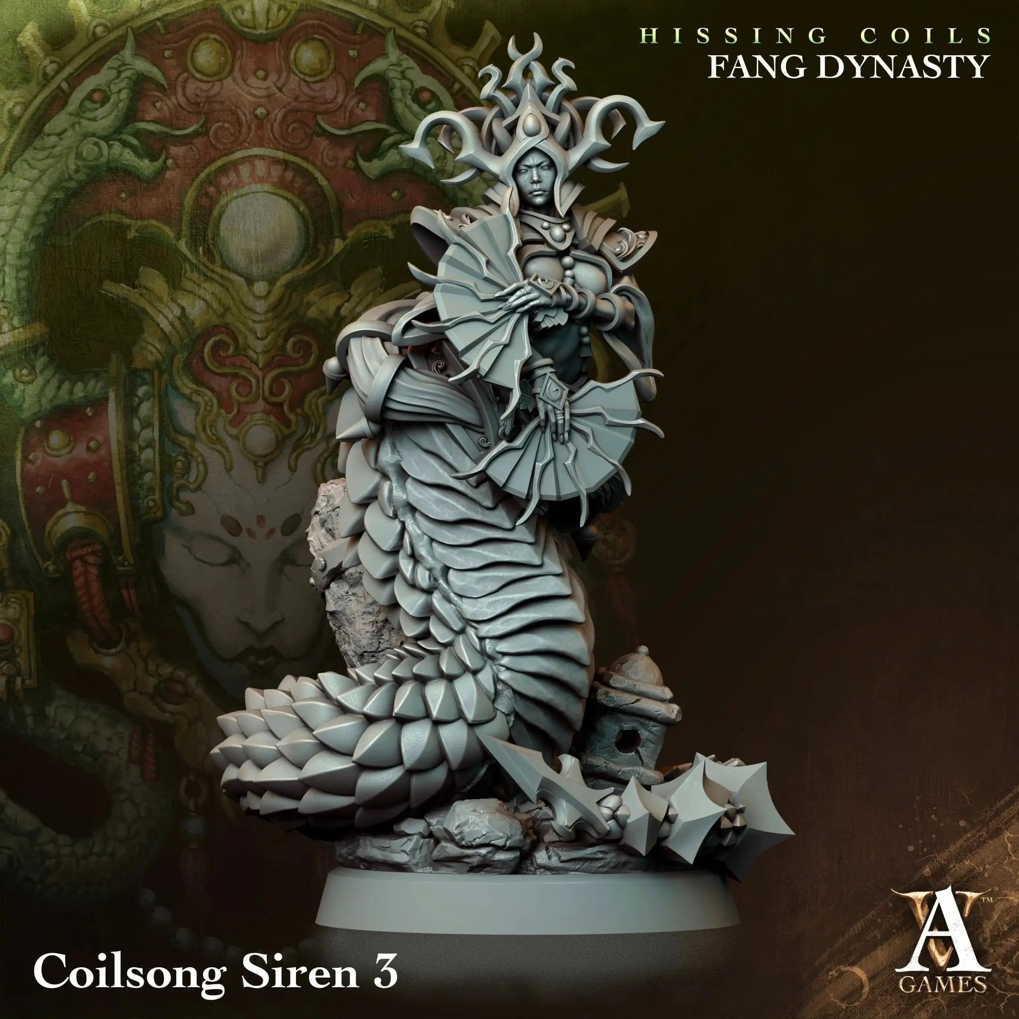 Hissing Coils - Fang Dynasty - STL Bundle - Archvillain Games