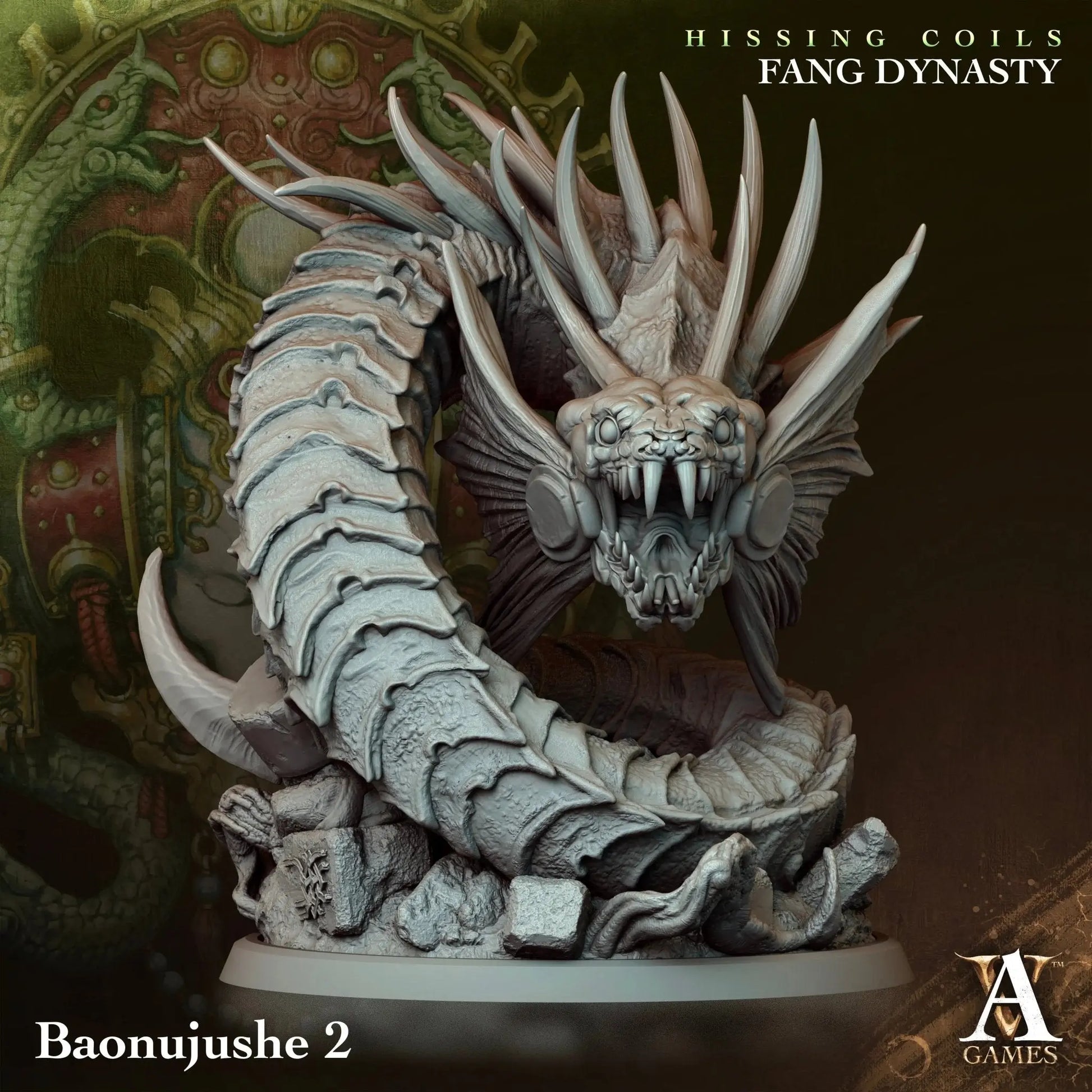 Hissing Coils - Fang Dynasty - STL Bundle - Archvillain Games