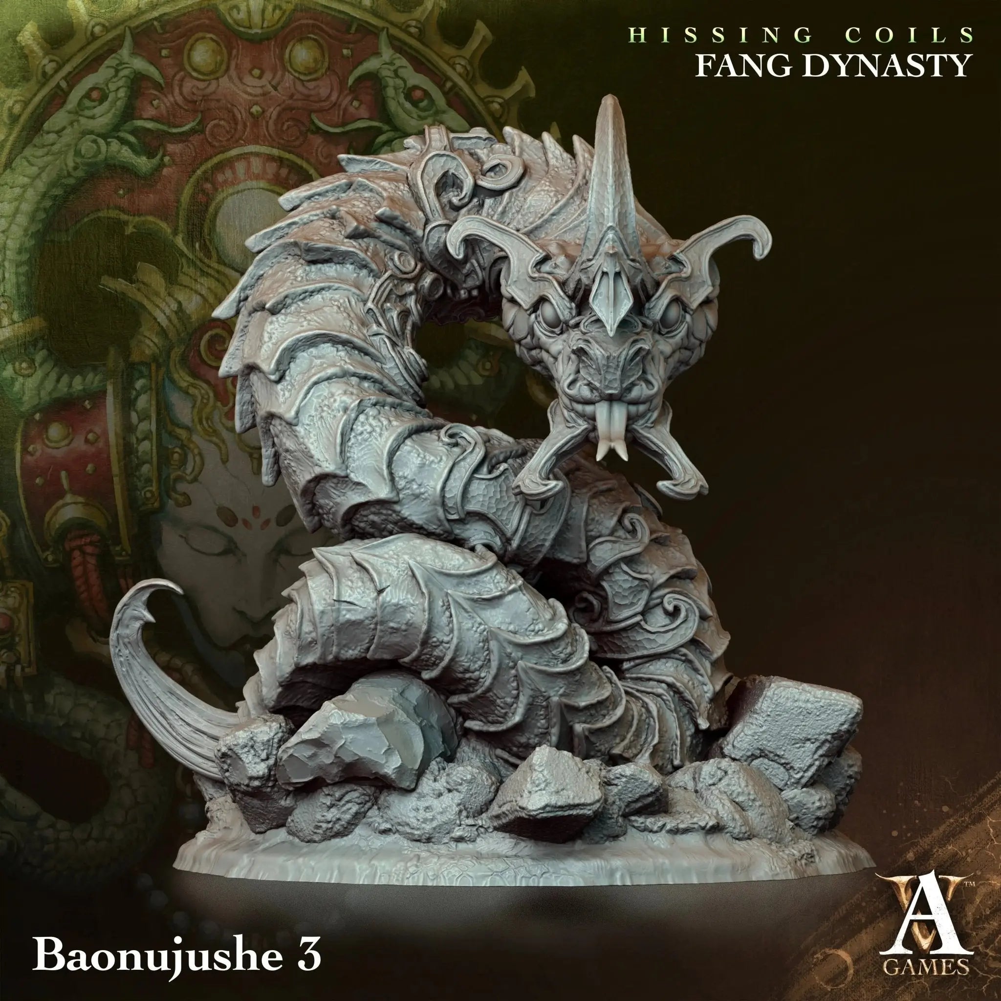 Hissing Coils - Fang Dynasty - STL Bundle - Archvillain Games